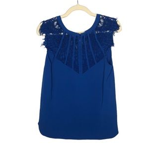 Brixon Ivy ~ blue sleeveless top ~ small